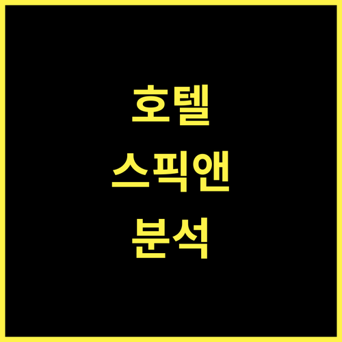 호텔 스픽 엔 스팬 4성급 레 숙소 최고의 선택! 후기 및 장점 분석